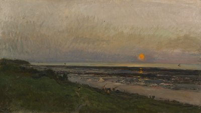 Sunset at Villerville by Charles Francois Daubigny